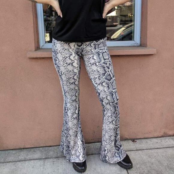 Snake Bell Bottoms - Serpent Dolls Kill - Picture 3 of 5